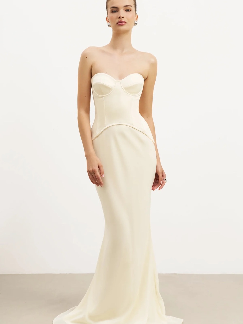NEW BOA Satin Corset Gown with Sweetheart Neckline